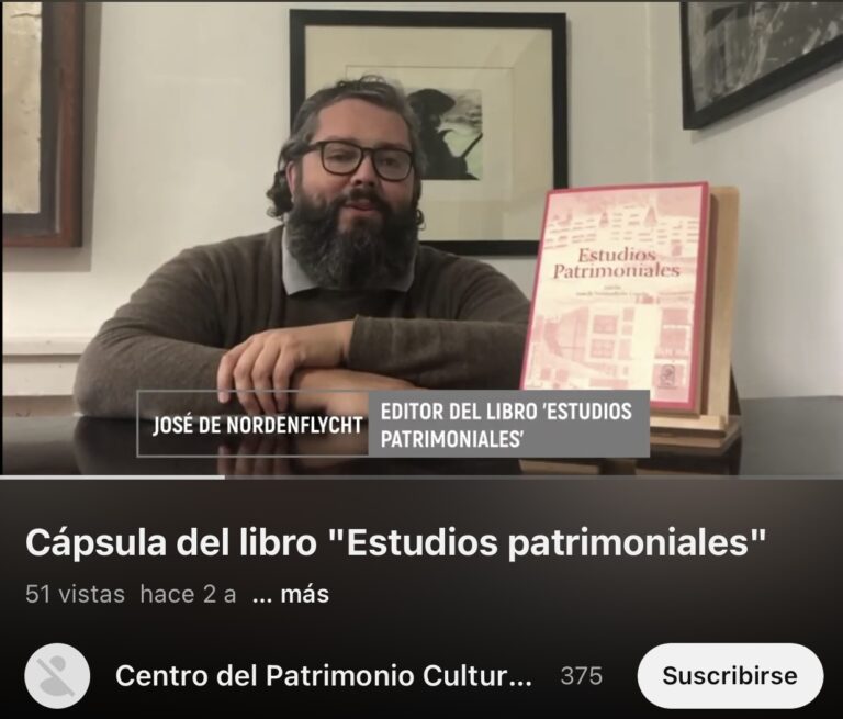 Cápsula del libro “Estudios patrimoniales”