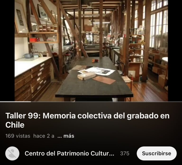 Taller 99: Memoria colectiva del grabado en Chile